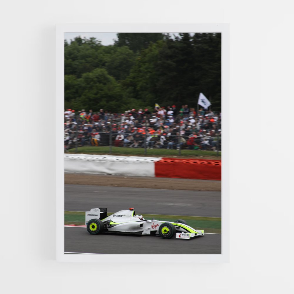 Poster Brawn de bgp – affiche Voitures de Formule 1 (vue 3)